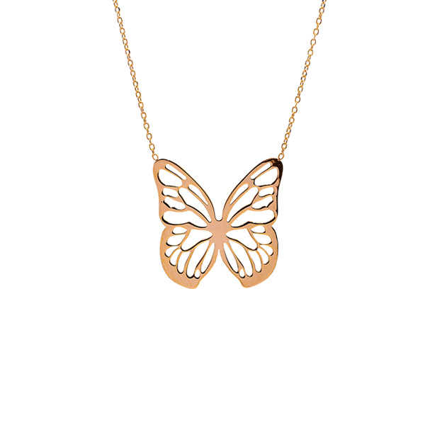 گردنبند طلا دوبال پروانه