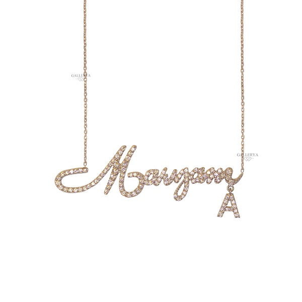 گردنبند اسم مریم طلا با نگین