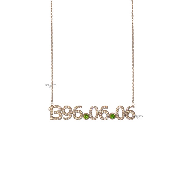 گردنبند تاریخ شمسی طلا