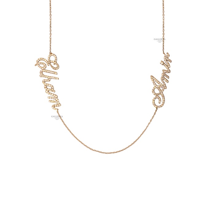 گردنبند اسم امیر و الهام طلا