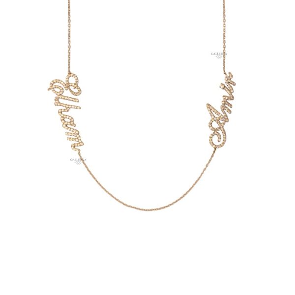 گردنبند اسم امیر و الهام طلا