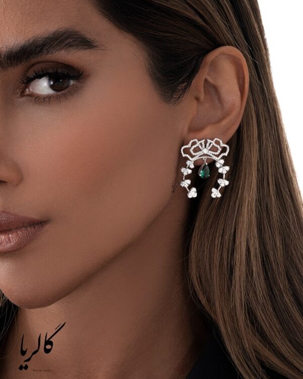 گوشواره طلا طرح نورا