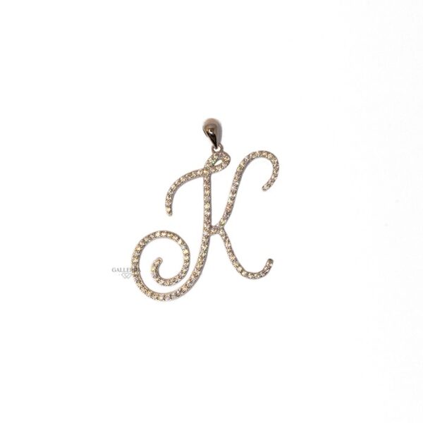 گردنبند آویز حرف K طلا