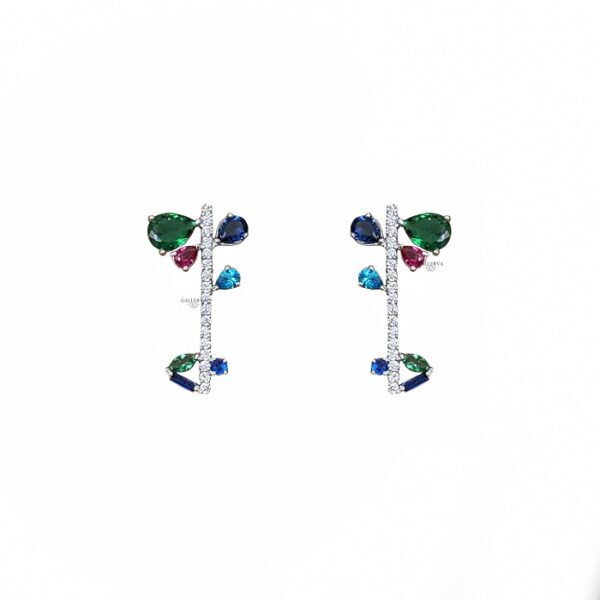 گوشواره طلا طرح جواهر